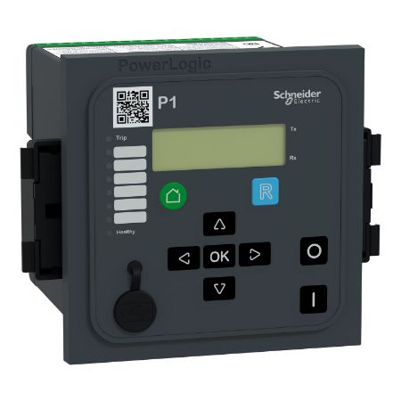 Picture of protection relay PowerLogic P1V 90-250V 4VT: 57-130V 6DI-8DO RS485 USB