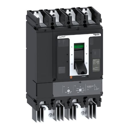 Picture of Circuit breaker, ComPacT NSX500 TM DC EP, 50kA/1500VDC, 4 poles, TM-DC EP trip unit 320A