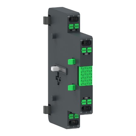 Picture of Auxiliary contact block,TeSys Giga contactor,2NO,lateral face side mounting,push-in terminals