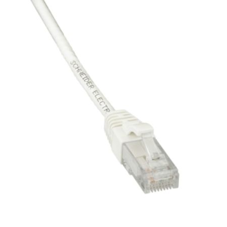 Picture of Patch cord, Actassi, Category 6, U/UTP, PVC, 1 m, white