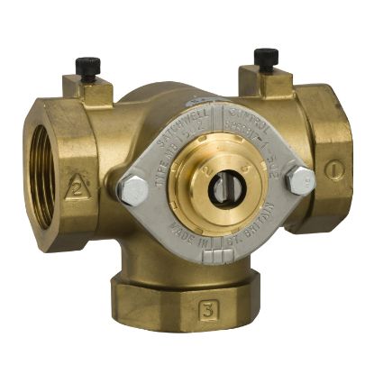 Picture of MB 3-Way Threaded Shoe Valve, 1" (Rp 1) Kvs 8.3.