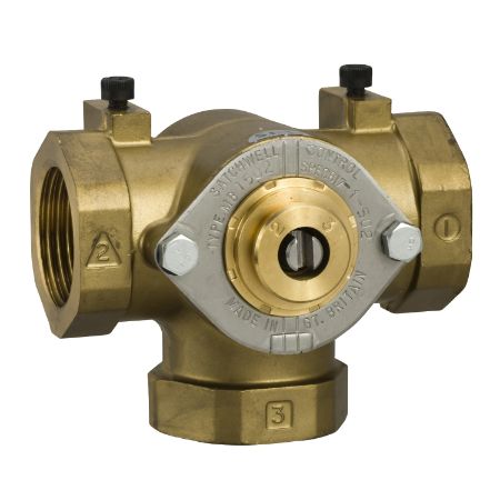 Picture of MB 3-Way Threaded Shoe Valve, 1" (Rp 1) Kvs 8.3.