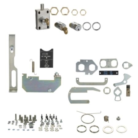 Picture of Mechanical interlock and adaptation kit, SM6-24, spare part, cubicle, circuit breaker, flat keylock, 50