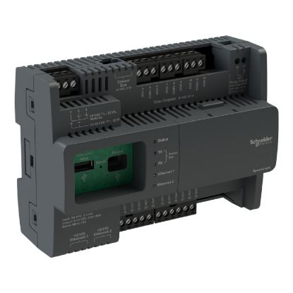 Picture of Controller, SpaceLogic IP, MP-C, BACnet/IP, 18 points, 10 universal input/output Type Ub, 4 digital Triac outputs, 1 high power relay output