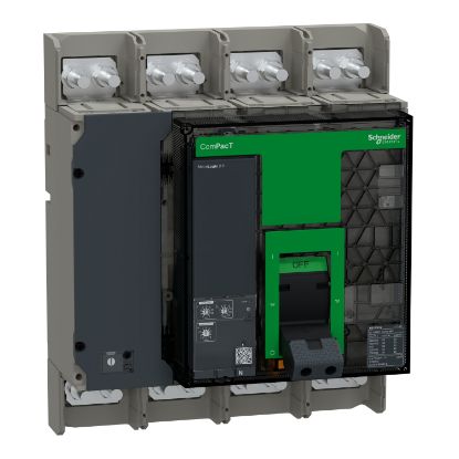 Picture of Circuit breaker, ComPacT NS1000N, 50kA at 415VAC, 4P, fixed, manually operated, MicroLogic 2.0 control unit, 1000A