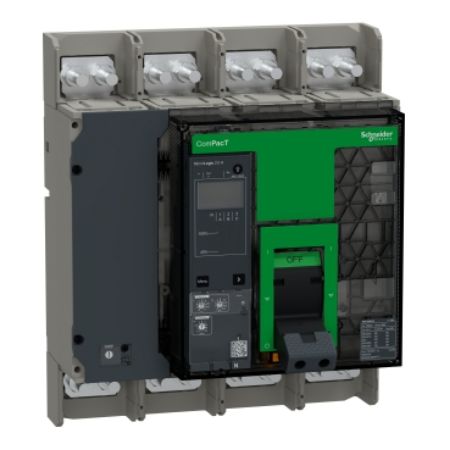 Picture of Circuit breaker, ComPacT NS1000N, 50kA at 415VAC, 4P, fixed, manually operated, MicroLogic 2.0A control unit, 1000A