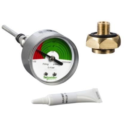 Picture of Gas pressure indicator, SM6-24, spare part, analogue manometer with visible switch contact