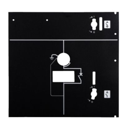 Picture of Front cover, SM6-24, spare part, mimic panel, DMV-A, DMV-S