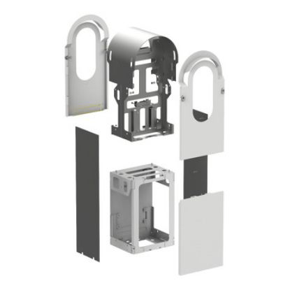 Picture of EVlink Pro AC, Kit enclosure, Metal, for 2 floor-standing charging stations, steel