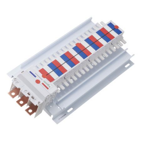 Picture of Acti9, SAU Chassis 3PH 400A, 18mm for iC60 MCB & RCBO, 36 Poles, Top or Bottom Feed