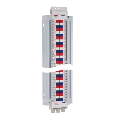 Picture of Acti9, SAU Chassis 3PH 400A, 18mm for iC60 MCB & RCBO, 96 Poles, Dual Feed