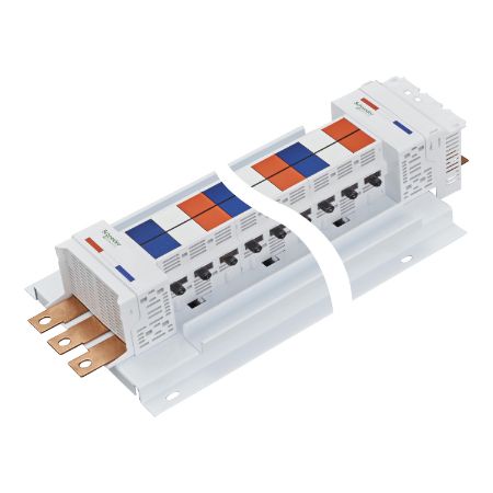 Picture of Acti9, SAU Chassis 3PH 400A, 27mm for C120 MCB, 72 Poles, Dual Feed