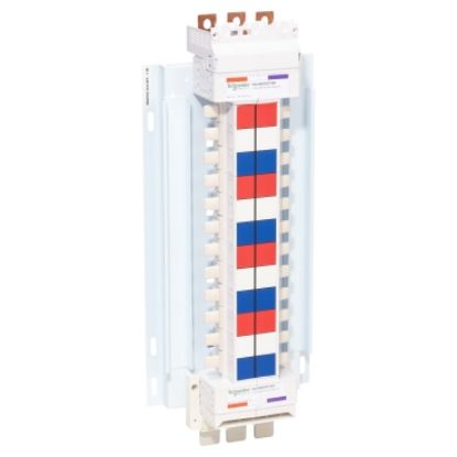 Picture of Acti9, SAU Chassis 3PH 400A, 27mm for C120 MCB, 24 Poles, Dual Feed