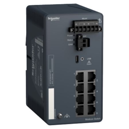 Picture of Modicon Extended Managed Switch, 8 ports for copper