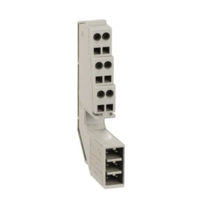 Picture of Terminal block connector, MasterPact NT, MasterPact NW, chassis, spare part, six wire auxiliary terminal block