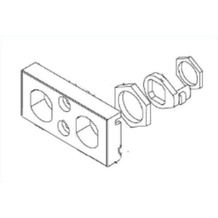 Picture of Chassis locking option, MasterPact NW, chassis, spare part, drawout, without keylock, PROFALUX and RONIS keylock