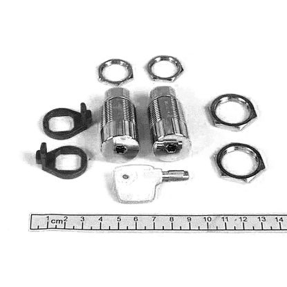 Picture of Chassis locking option, MasterPact NW, chassis, spare part, 2 locks with 1 key, with adaptation kit, PROFALUX keylock