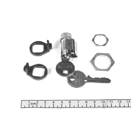 Picture of Chassis locking option, MasterPact NW, chassis, spare part, 1 lock with 1 key, with adaptation kit, RONIS keylock