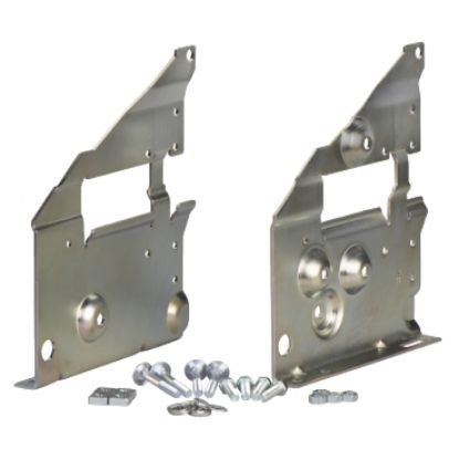 Picture of Side plate, MasterPact NW, frame, spare part, side support plate, 2 support brackets for fixed horizontal