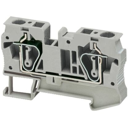 Picture of Linergy, Terminal block, Linergy TR, spring type, feed through, 2 points, 6mm², grey, set of 50