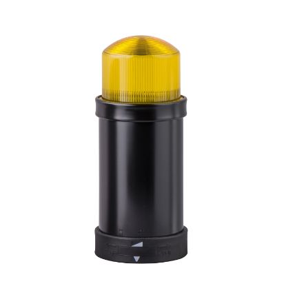 Picture of Harmony XVB, Indicator bank, illuminated unit, plastic, yellow, 70mm, integral flash discharge tube, 5joule, 24V AC/DC