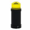 Picture of Harmony XVB, Indicator bank, illuminated unit, plastic, yellow, 70mm, integral flash discharge tube, 5joule, 24V AC/DC