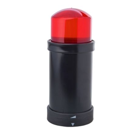 Picture of Indicator bank, Harmony XVB, illuminated unit, plastic, red, 70mm, integral flash discharge tube, 5joule, 120V AC