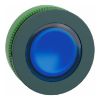 Picture of Head for illuminated push button, Harmony XB5, antimicrobial, plastic, blue flush mounted, 30mm, universal LED,