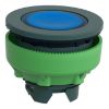Picture of Head for illuminated push button, Harmony XB5, antimicrobial, plastic, blue flush mounted, 30mm, universal LED,