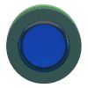 Picture of Head for illuminated push button, Harmony XB5, antimicrobial, plastic, blue flush mounted, 30mm, universal LED,