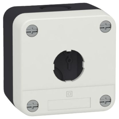 Picture of Empty enclosure, Easy Harmony XALB, plastic, grey lid, 1 cut out, 22mm, IP65