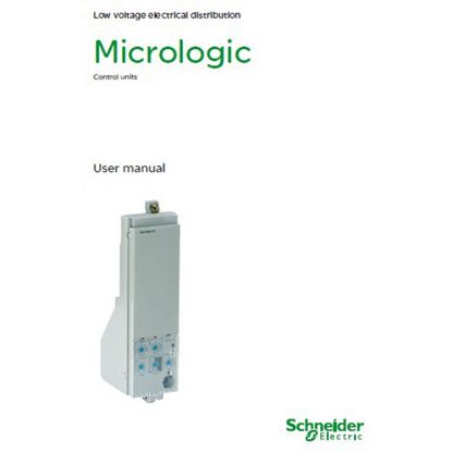 Picture of User manual, MicroLogic A and MicroLogic E control units, french, spare part