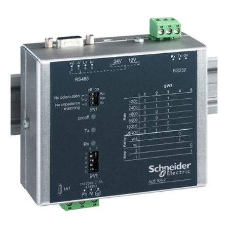 Picture of RS232/RS485 converter ACE909-2 for Sepam series 20, 40, 60, 80