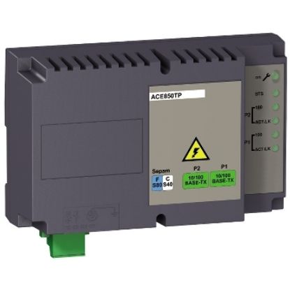 Picture of 2 Ethernet ports interface 100BASE-FX, ACE850FO for Sepam series 40, 60, 80