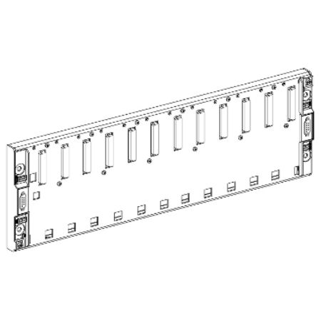 Picture of Extendable rack, Modicon Premium, for multi racks configuration, 12 slots