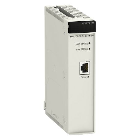 Picture of Ethernet communication module, Modicon Premium, EtherNet/IP, Modbus TCP,  400mA at 5VDC, 10/100 Mbit/s