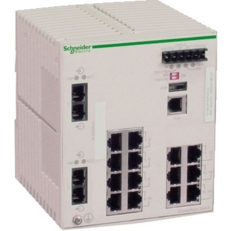Picture of ConneXium Managed Switch - 14 ports for copper + 2 ports for fiber optic multimode