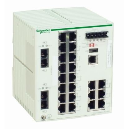 Picture of ConneXium Managed Switch - 22 ports for copper + 2 ports for fiber optic multimode