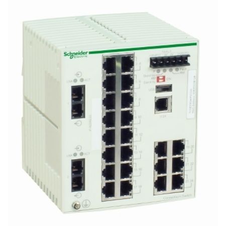 Picture of ConneXium Managed Switch - 22 ports for copper + 2 ports for fiber optic multimode