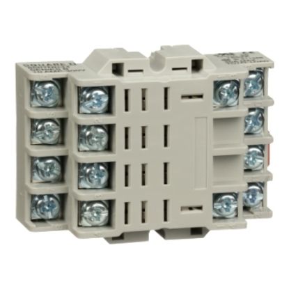 Picture of Relay Socket, Harmony 8501R, 14 pins, double tiered screw clamp terminals, DIN rail/panel mount, 10A, 300V AC