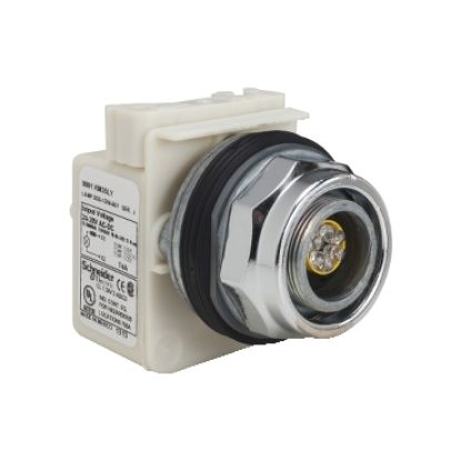 Picture of Pilot light head, Harmony 9001K, metal, without cap, 30mm, without bulb, 6V