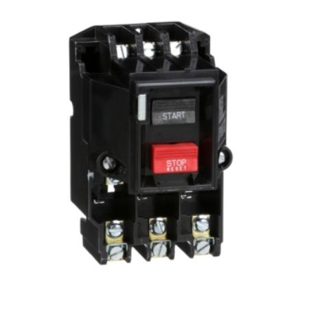 Picture of Manual starter, integral horsepower,  NEMA M1, 600VAC, 3 pole, 10HP at 380/575VAC, 3 phase, no indicator, open