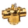 Picture of Erie Zone Valve, 3-Way, PN16, DN15 (1/2"), Rp Thread, Kvs 2.6 mÂ³/h (Cv 3.0), Pop-Top Actuator Connection, Brass Body.