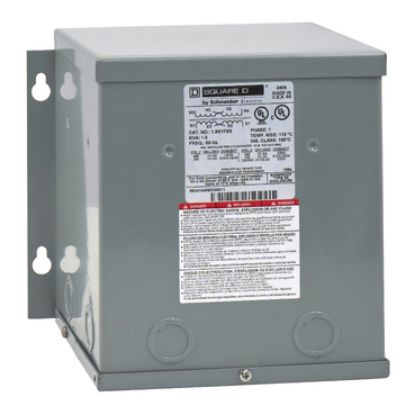 Picture of Transformer, dry type, encapsulated, 1.5kVA, 1 phase, 240x480V primary, 120/240V secondary, 8A, 115C rise