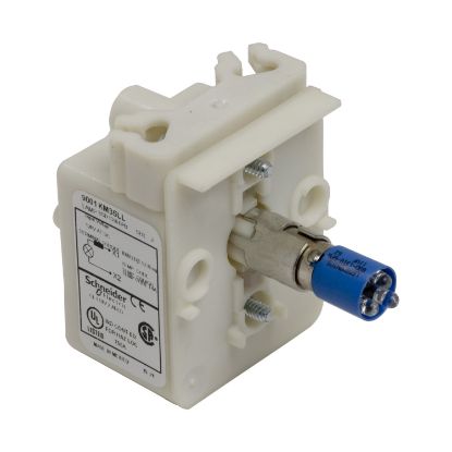 Picture of 30mm Push Button, Types K, SK or KX, light module, blue LED lamp, 24/28 VAC/VDC