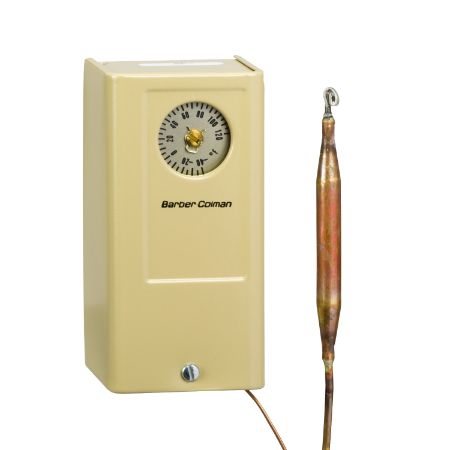 Picture of TC Series Single Bulb Thermostat, 2-Position, Single Stage, -40-120 F, 8 Inches Capillary