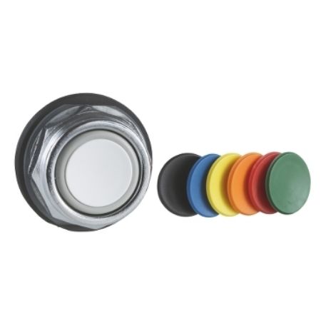 Picture of Delayed electrical closing push-button, Harmony 9001K, metal, flush, 7 colours choice, 30mm, spring return, 1 C/O