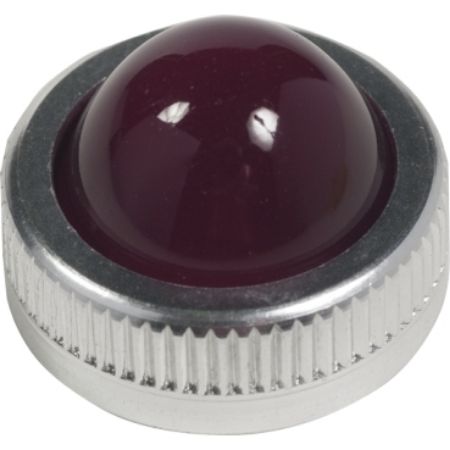 Picture of Lens, Harmony 9001K, glass, domed, red, plain lens, 30mm, for pilot light