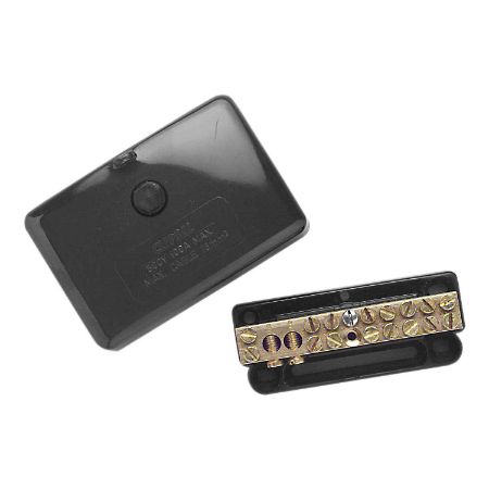 Picture of Clipsal MAX4, Mini Neutral link 100 A 500 V 10 hole with cover back wiring Black