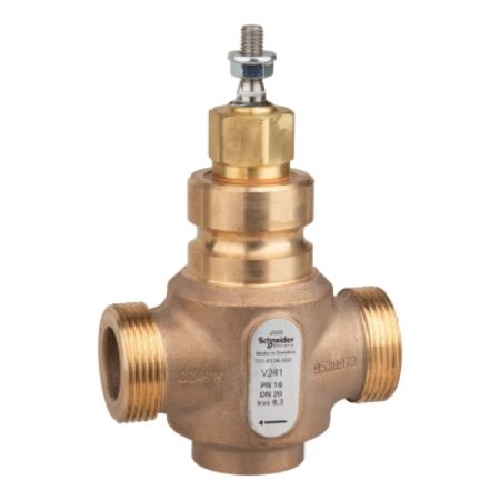 Picture of Venta V241 Globe Valve, 2-Way, PN16, G 1-1/4 Ext'nal Thread, DN20, Kvs 6.3, Bronze Body, Stainless Trim, Stem Up Closed.